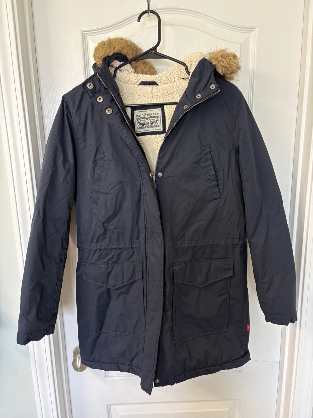 Levi Strauss & Co. Navy Blue Lined Winter Jacket Size Medium